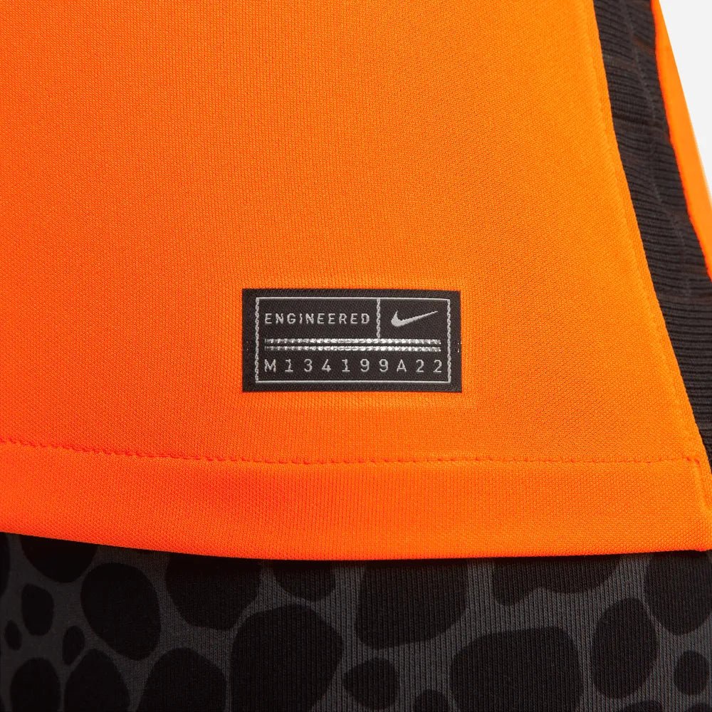 Nike Netherlands Women's EC22 Home Jersey - Total Orange-Black - Image 8